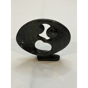 Vintage Shona stone sculpture Zimbabwe Ring Of Love Hand Carved